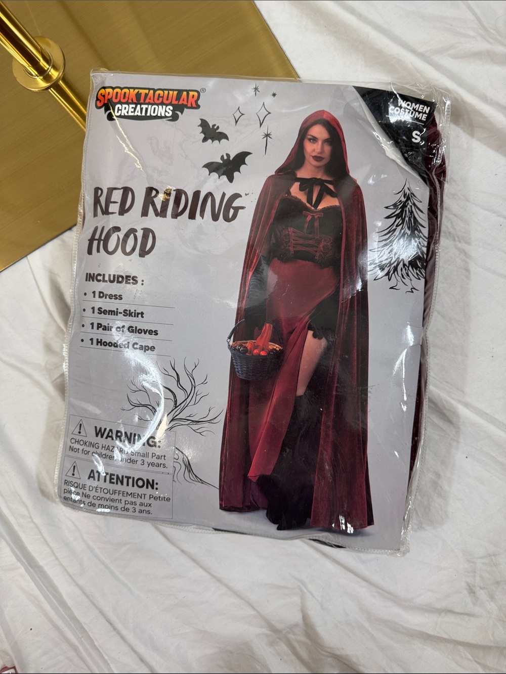 Red Riding Hood Women’s Halloween Costume Size Small - Red